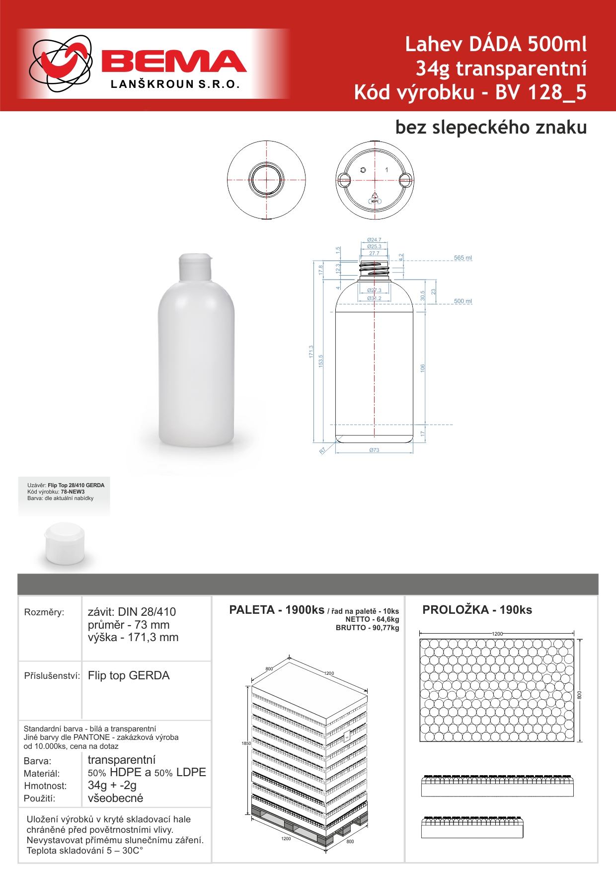DADA 500ml BV 128_5 17-03-2025